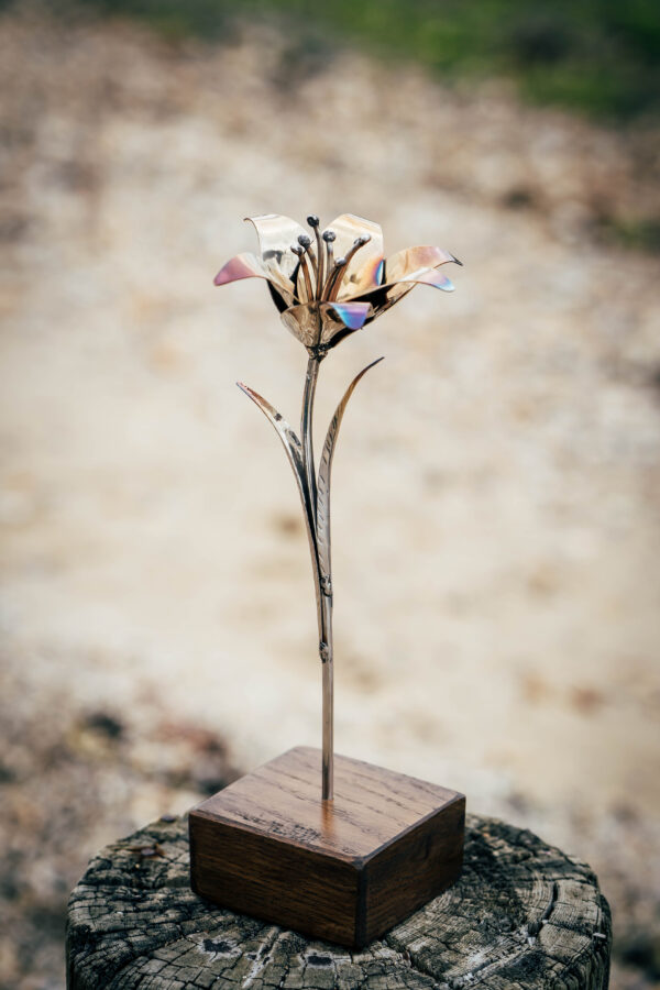 Lily in stianless steel a unique wedding anniversary gift
