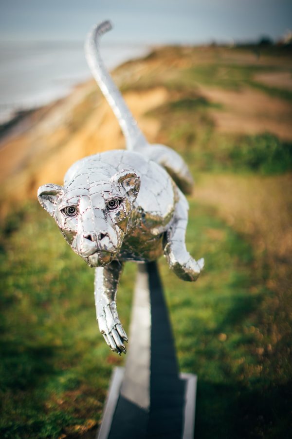 Cheetah sculpture