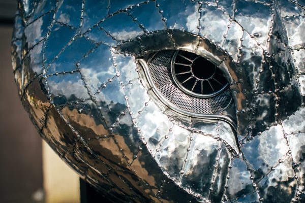 Leopard Head Garden Sculpture
