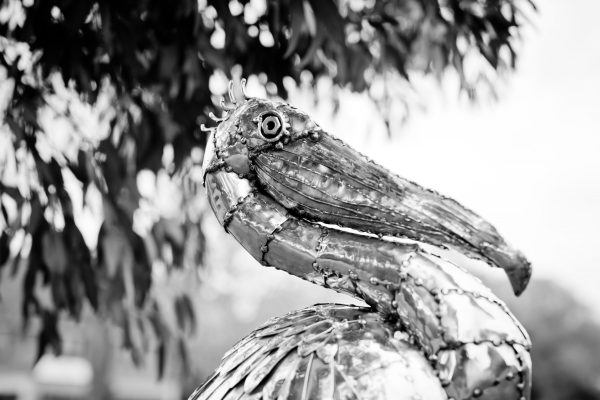 Small Pelican Garden Sculpture