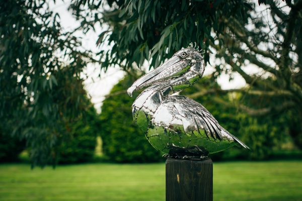 Small Pelican Garden Sculpture