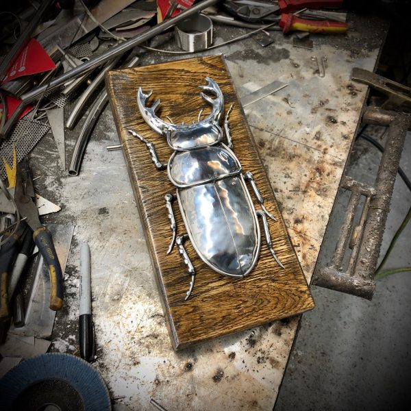 Beetle sculpture