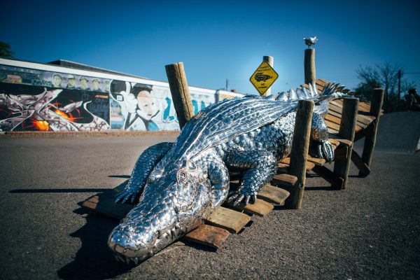 Crocodile Garden Sculpture
