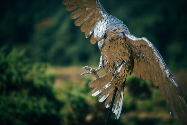 Falcon Garden Sculpture