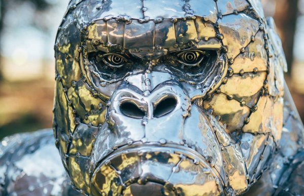 Gorilla Garden Sculpture