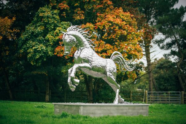 Leaping Horse metal Sculpture