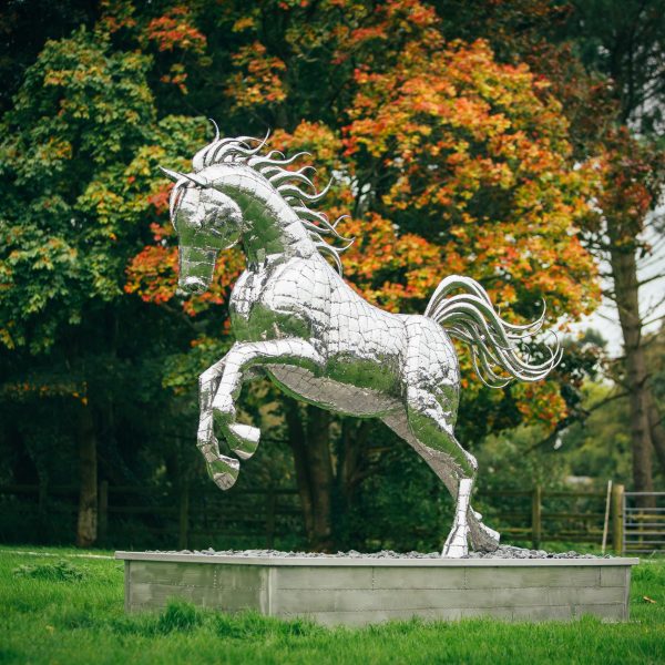 Leaping Horse metal Sculpture