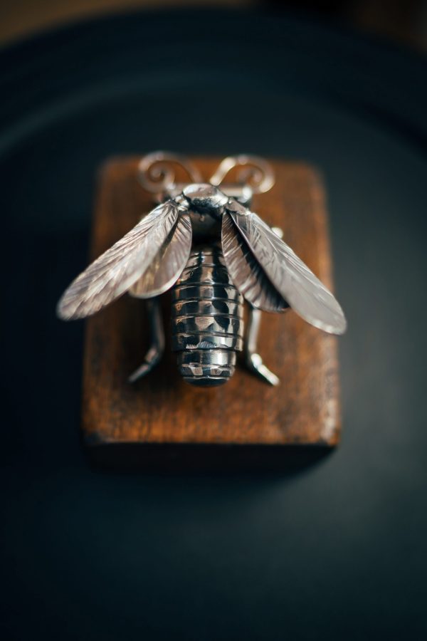 bumble bee in metal