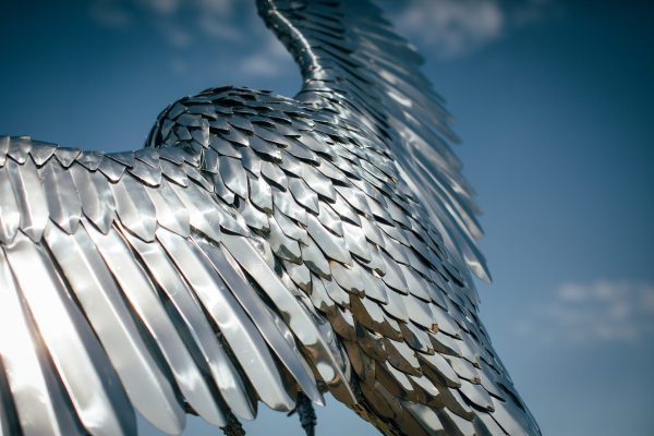 Falcon Garden Sculpture