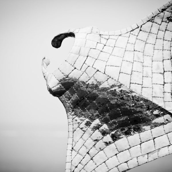 Manta Ray Garden Sculpture