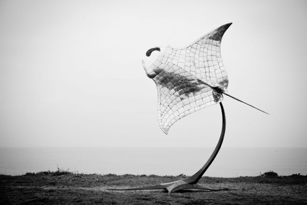 Manta Ray Garden Sculpture