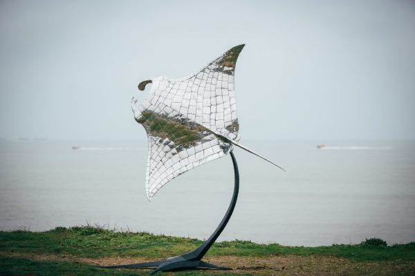 Manta Ray Garden Sculpture