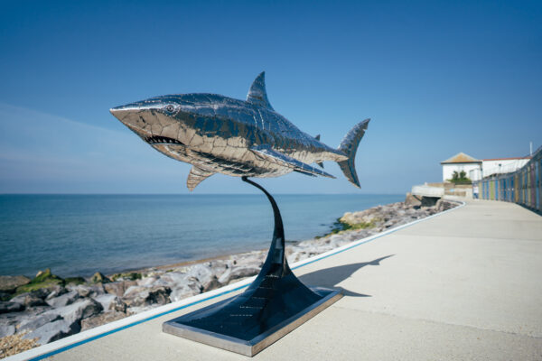 Shark sculpture