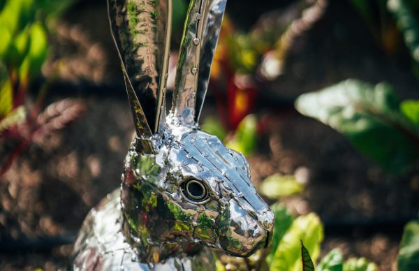 Metal hare Sculpture