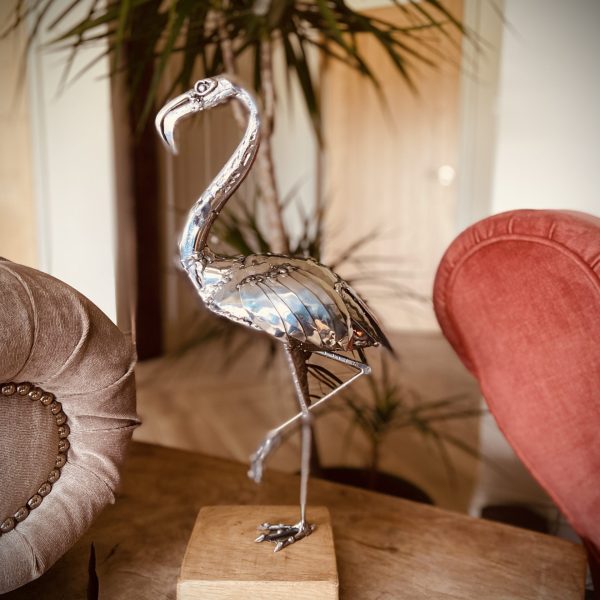 Flamingo sculpture