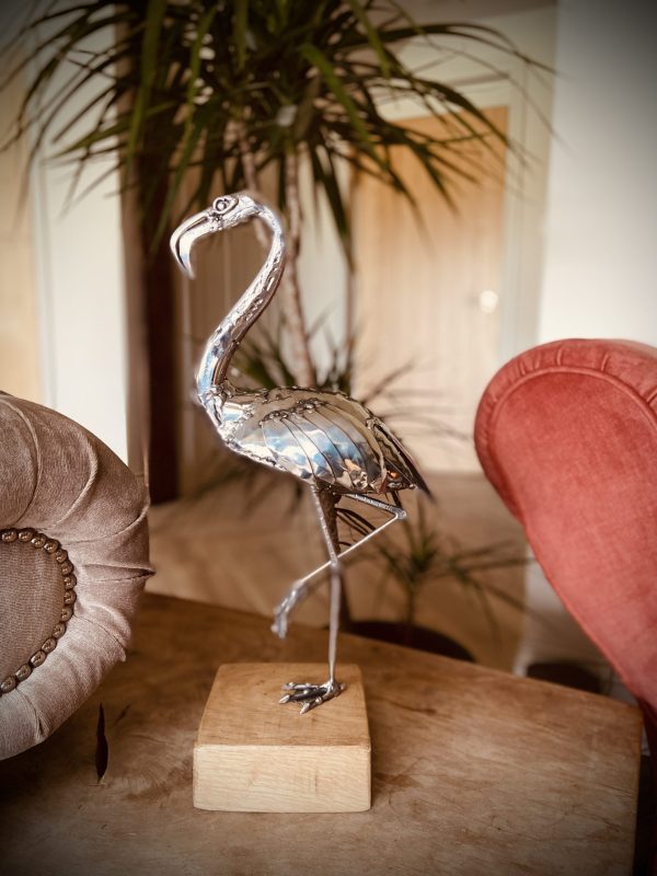 Flamingo sculpture