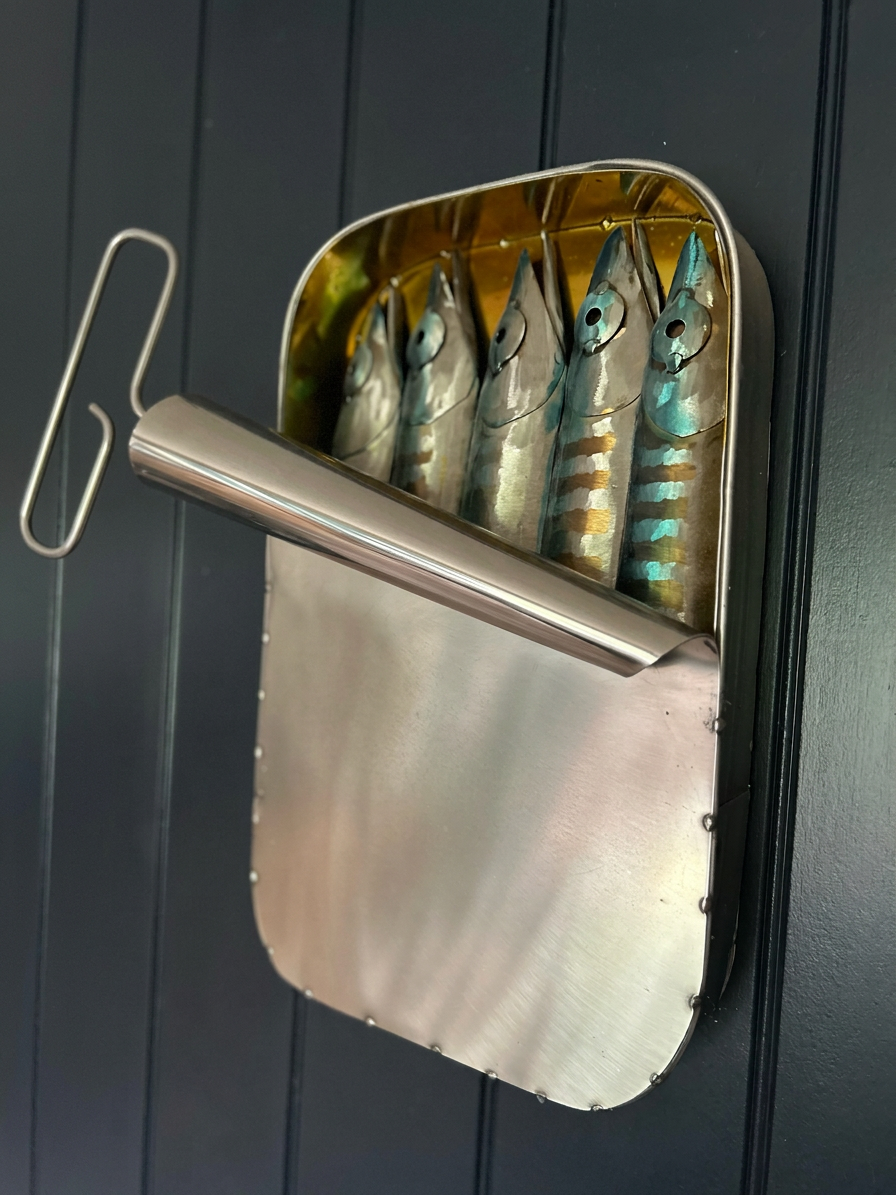 Medium Tin of Sardines wall sculture for your kitchen.